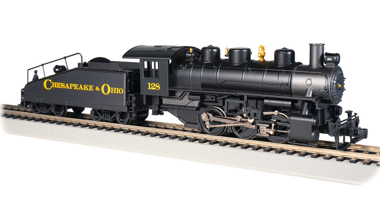 Bachmann 51612 HO Scale 0-6-0 Steam Locomotive with DCC and Smoke Chesapeake & Ohio C&O 128