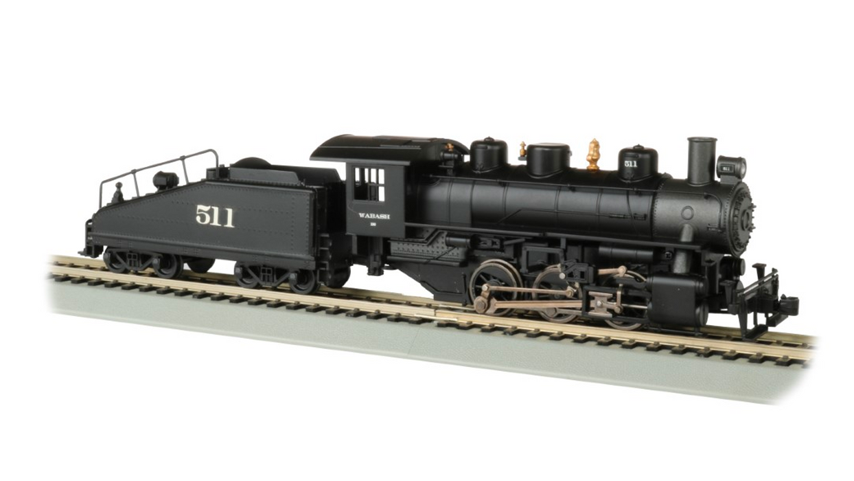 Bachmann 51616 HO Scale 0-6-0 Steam Locomotive with DCC and Smoke Wabash 511