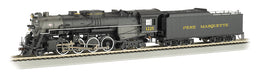 Bachmann 52403 HO Scale 2-8-4 Berkshire Steam Locomotive Pere Marquette PM 1225 DCC & Sound