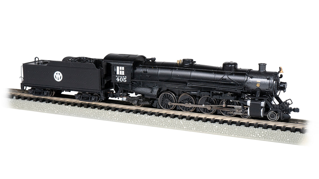 Bachmann 53455 N Scale 4-8-2 Steam Loco NYO&W 405 DCC & Sound