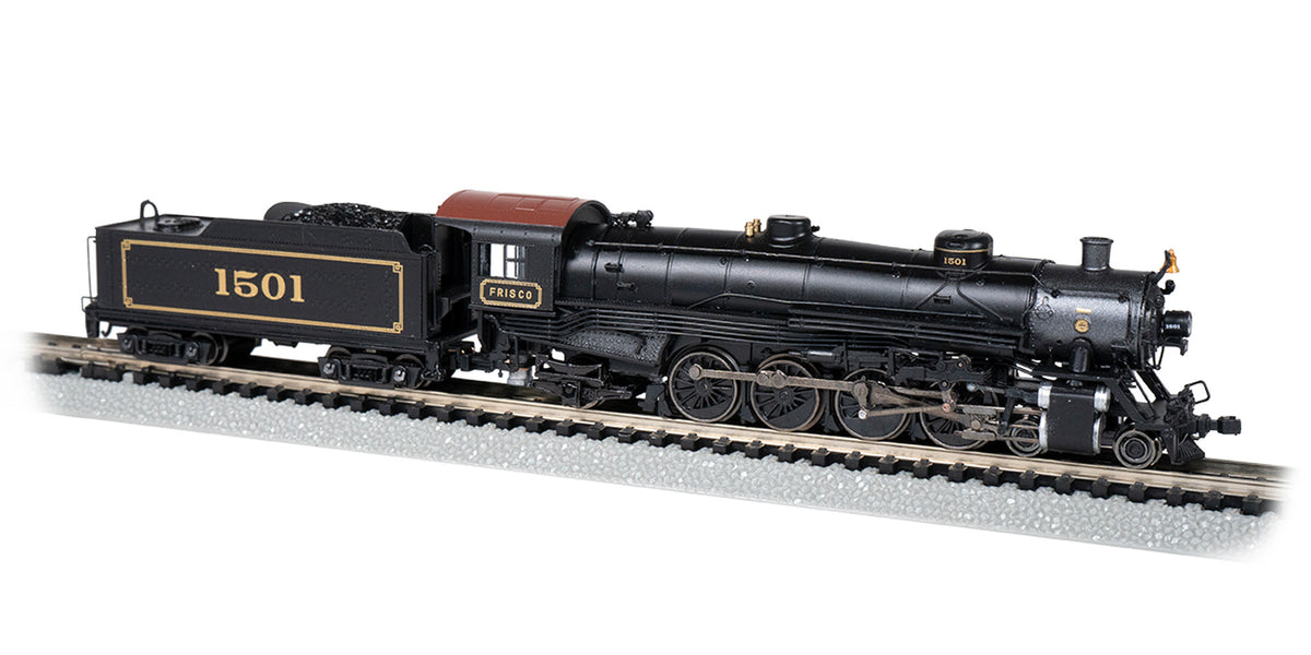 Bachmann 53456 N Scale 4-8-2 Steam Loco Frisco SLSF 1501 DCC