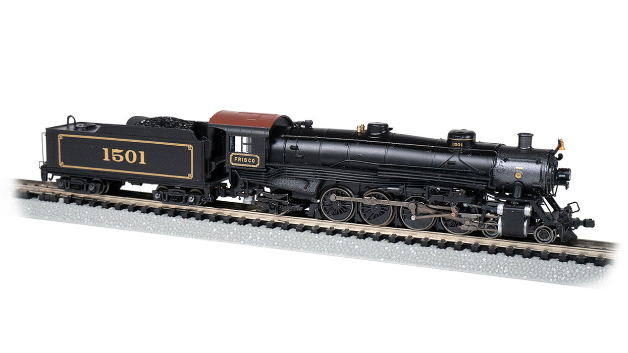 Bachmann 53456 N Scale 4-8-2 Steam Loco Frisco SLSF 1501 DCC & Sound