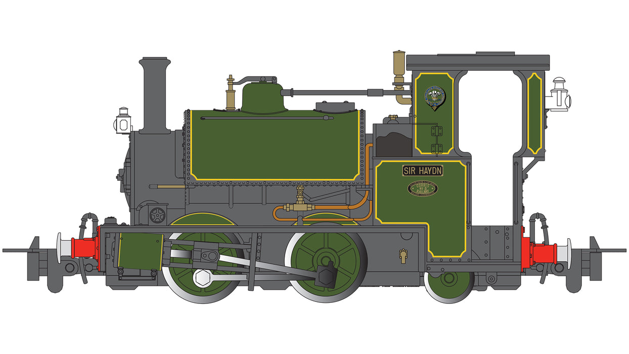 Bachmann 59106 HOn30 Scale Hughes Sir Haydn F0-4-2ST Steam Loco - Green