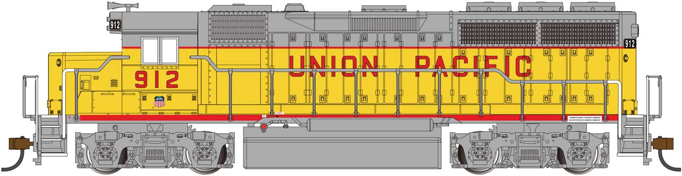 Bachmann 60318 HO Scale EMD GP40 Diesel Union Pacific UP 912 with DCC