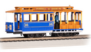 Bachmann 60528 HO Scale Cable Car - Blue and Tan