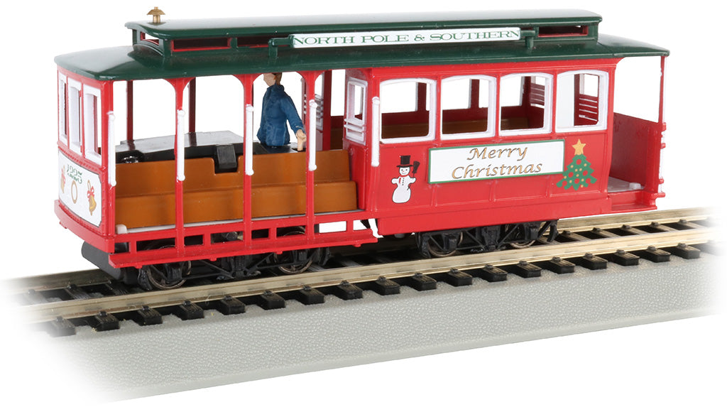 Bachmann 60535 HO Scale Cable Car - Christmas