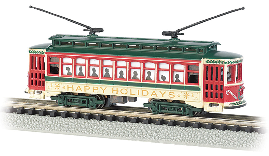 Bachmann 61085 N Scale Brill Trolly - Christmas