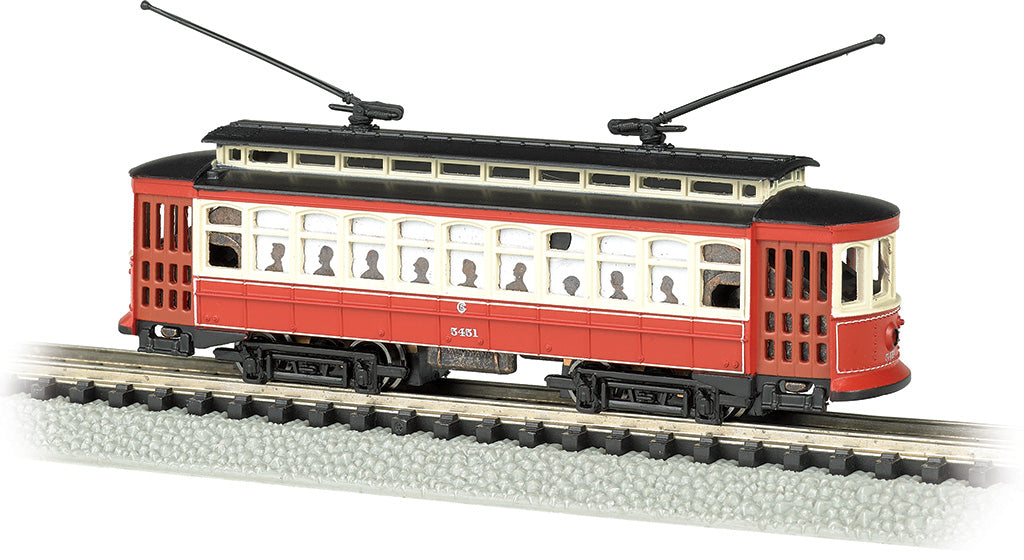 Bachmann 61091 N Scale Brill Trolly - Chicago