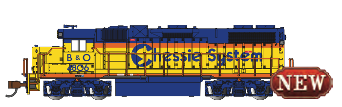 Bachmann 61752 N Scale EMD GP38 Diesel Chessie System 4806