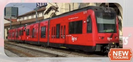 Bachmann 62512 HO Scale Siemens S70 Light Rail Vehicle MTS San Diego Trolley 5087