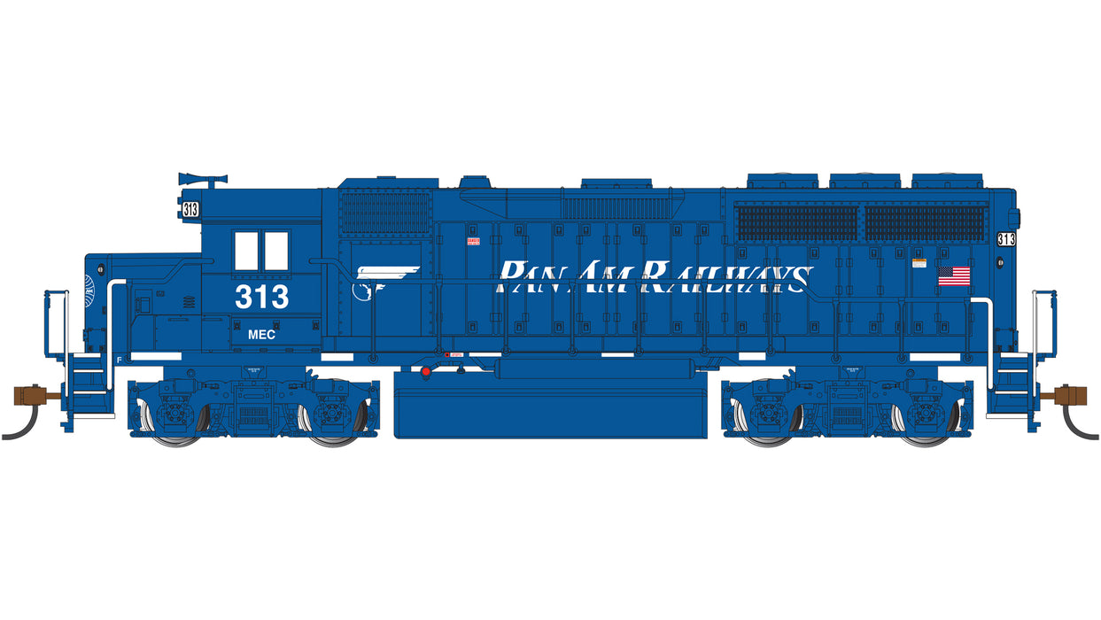 Bachmann 63544 HO Scale EMD GP40 Pan Am Railways MEC 313