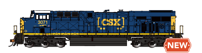 Bachmann 65411 HO Scale Wabtec/GE ES44 "YN3/HTM Scheme" CSXT 3071 DCC and WOWSound