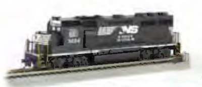 Bachmann 66314 HO Scale EMD GP40 Diesel Norfolk Southern NS 3084 with DCC & Sound