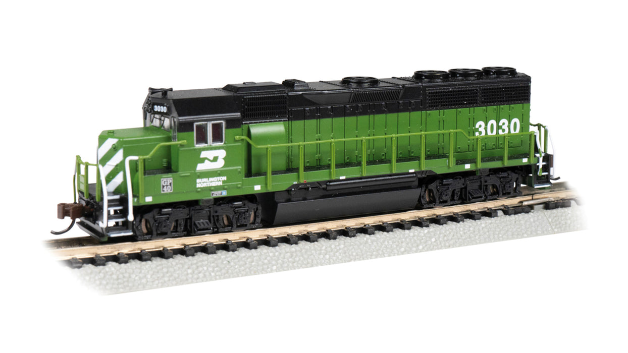 Bachmann 66360 N Scale EMD GP40 Diesel Burlington Northern BN 3030