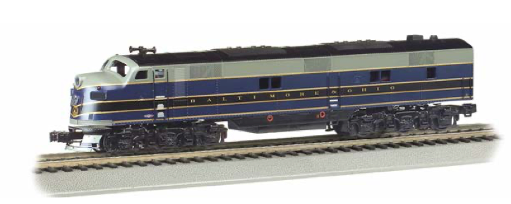 Bachmann 66605 HO Scale EMD E7 Diesel Baltimore & Ohio B&O 74 with DCC & Sound - Like New USED