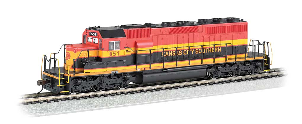 Bachmann 67203 HO Scale EMD SD40-2 Diesel Kansas City Southern KCS 651 with DCC and Sound