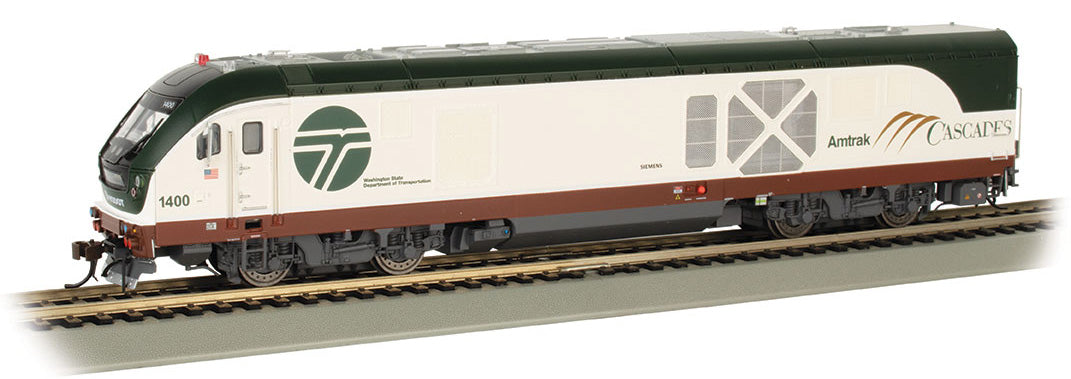Bachmann 67904 HO Scale Siemens SC-44 Charger Amtrak Cascades (WDOT) 1400 DCC & WOWSound