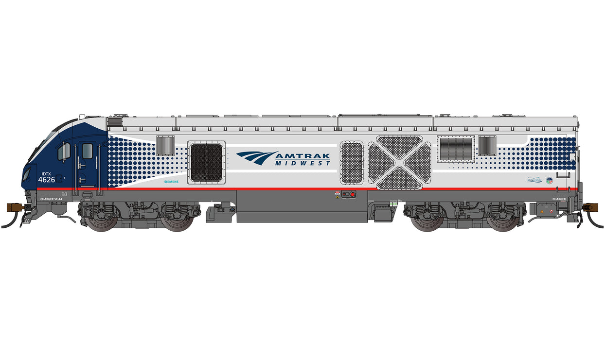 Bachmann 67911 HO Scale Siemens SC-44 Charger Amtrak Midwest 4626 DCC WOWSound