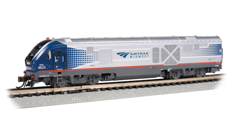 Bachmann 67951 N Scale Siemens SC-44 Charger Amtrak Midwest 4623 with DCC WOWSound