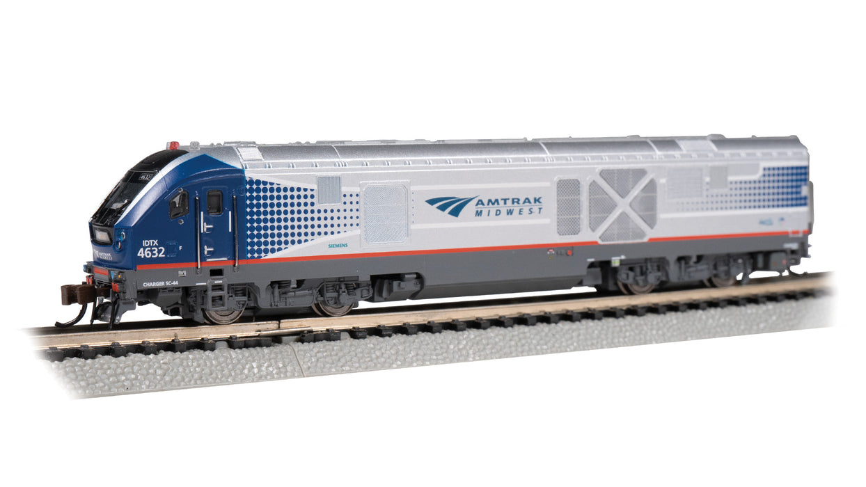 Bachmann 67952 N Scale Siemens SC-44 Charger Amtrak Midwest 4632 with DCC WOWSound