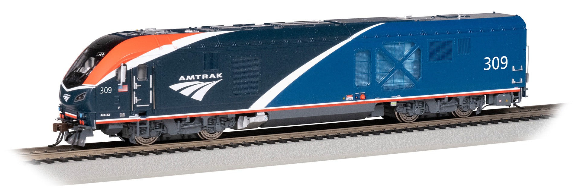 Bachmann 68304 HO Scale Siemens ALC-42 Charger Amtrak Phase VII 309 DCC WOWSound