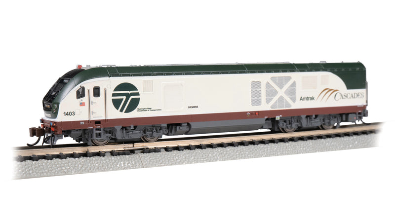 Bachmann 67954 N Scale Siemens SC-44 Charger Amtrak Cascades WSDOT 1403 with DCC WOWSound