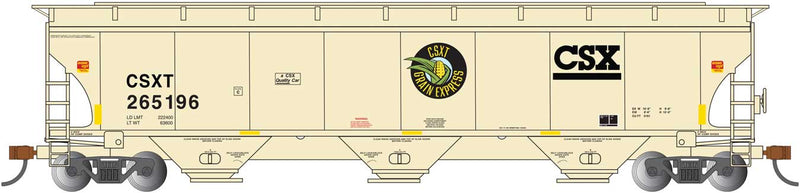 Bachmann 70635 HO Scale Trinity 5161 Covered Hopper CSX "Grain Express" CSXT 265196