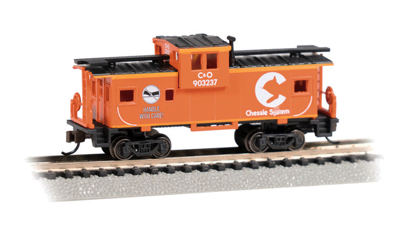 Bachmann 70758 N Scale Wide Vision Caboose Chessie System "Safety Orange" C&O 903237