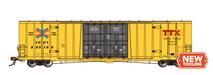 Bachmann 70804 HO Scale National Steel Car 60'9" Hi-Cube Boxcar TTX TBOX 665166
