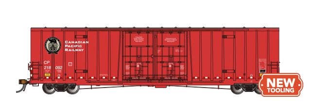 Bachmann 70805 HO Scale National Steel Car 60'9" Hi-Cube Boxcar Canadian Pacific CP 218092