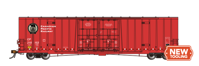 Bachmann 70806 HO Scale National Steel Car 60'9" Hi-Cube Boxcar Canadian Pacific CP 218153