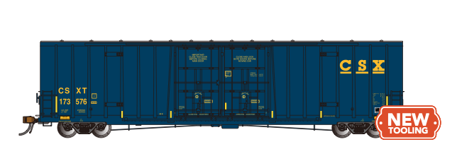 Bachmann 70808 HO Scale National Steel Car 60'9" Hi-Cube Boxcar CSXT 173576
