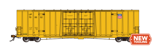 Bachmann 70809 HO Scale National Steel Car 60'9" Hi-Cube Boxcar Union Pacific UP 700002