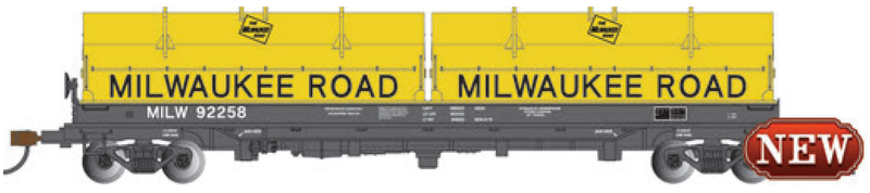 Bachmann 71426 HO Scale 55' Steel Coil Car Milwaukee Road MILW 92258