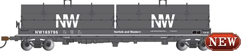 Bachmann 71454 N Scale 55' Steel Coil Car Norfolk & Western NW 169796