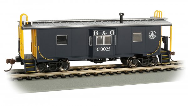 Bachmann 73210 HO Scale Bay Window Caboose Baltimore & Ohio B&O C-3025