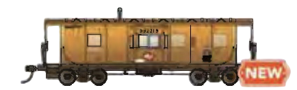 Bachmann 73213 HO Scale Workhorse Series Bay Window Caboose Milwaukee Road MILW 992219