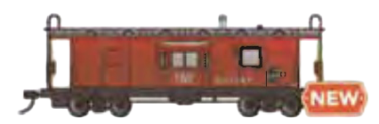 Bachmann 73214 HO Scale Workhorse Series Bay Window Caboose Norfolk & Western NW 557597
