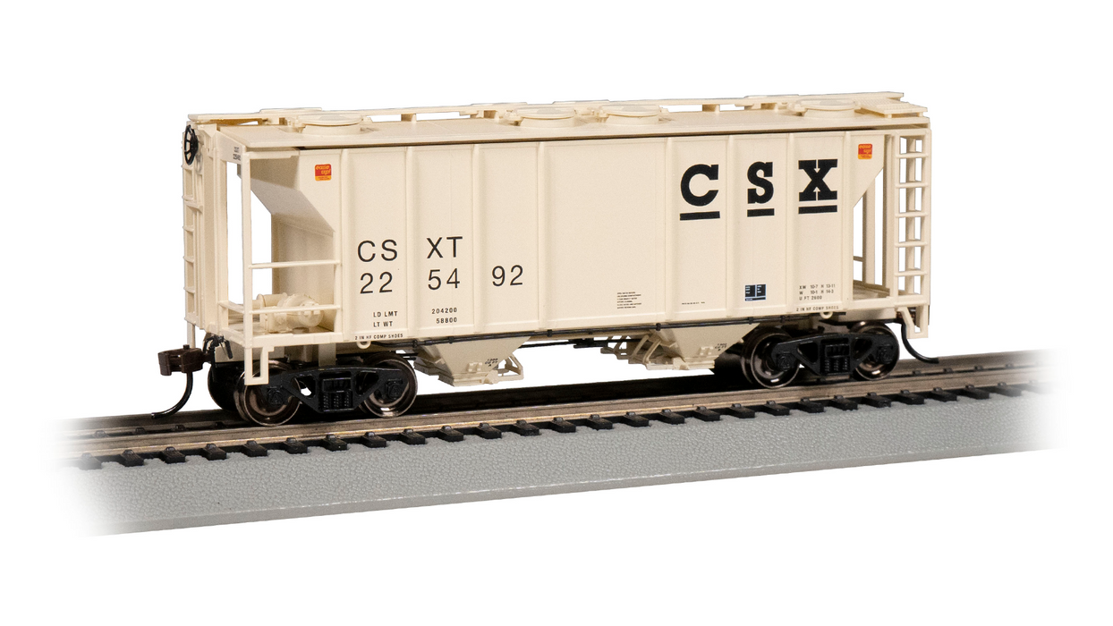 Bachmann 73507 HO Scale PS2 2 Bay Covered Hopper CSXT 225492
