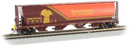 Bachmann 73802 HO Scale 4 Bay Covered Hopper with EOT Saskatchewan SKNX