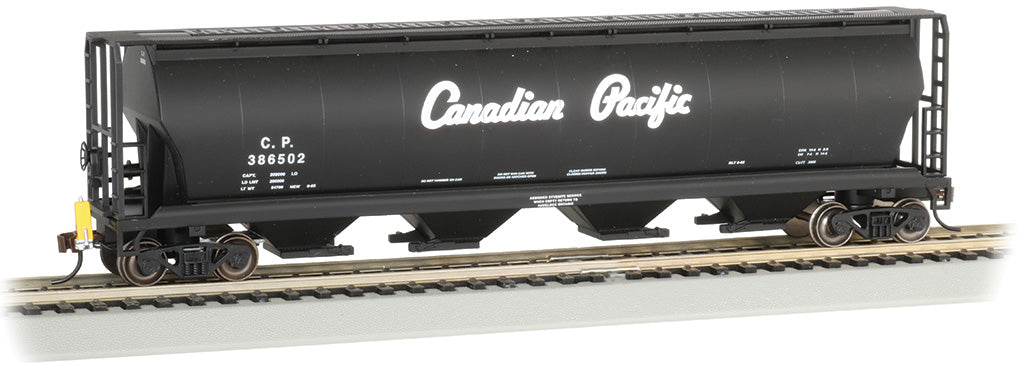 Bachmann 73804 HO Scale 4 Bay Covered Hopper with EOT Canadian Pacific "Script" CP