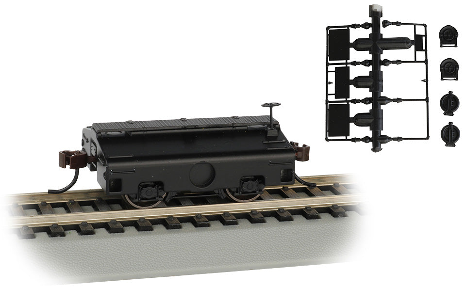 Bachmann 74405 HO Scale Test Weight Scale Car Painted Unlettered - Black