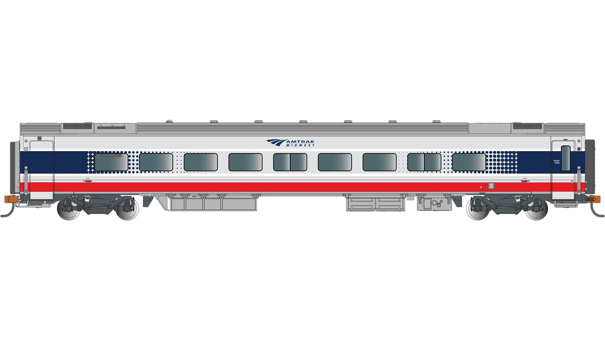 Bachmann 74510 HO Scale Siemens Venture Passenger Coach Amtrak Midwest 4125