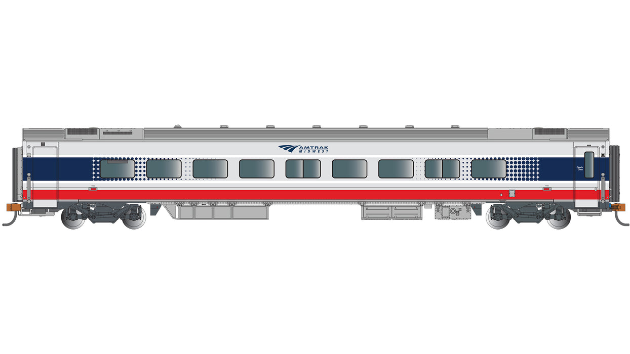 Bachmann 74511 HO Scale Siemens Venture Passenger Coach Amtrak Midwest 4130