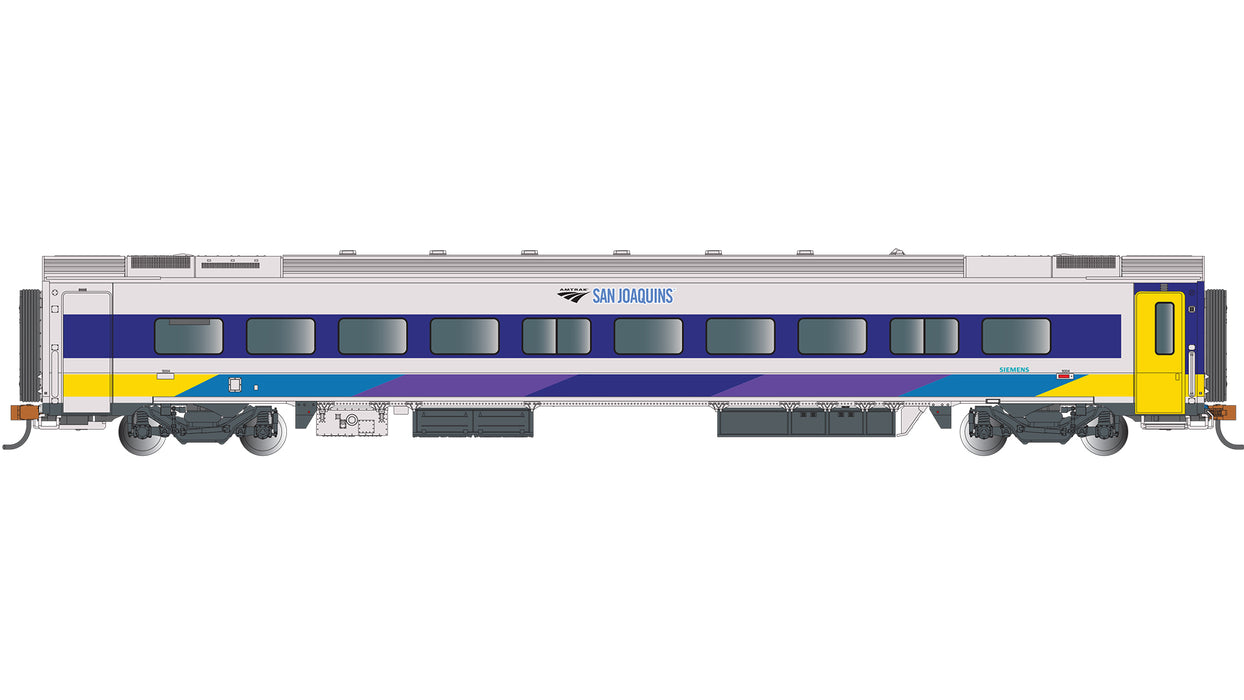 Bachmann 74515 HO Scale Siemens Venture Passenger Coach Amtrak San Joaquins 9004