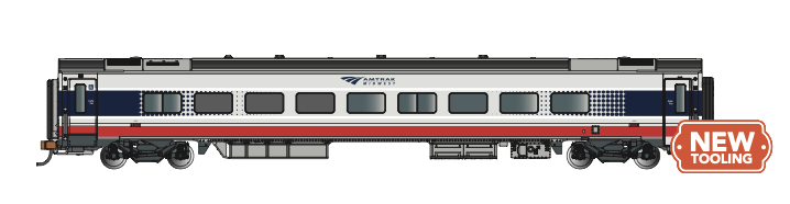 Bachmann 74527 HO Scale Siemens Venture Passenger Cafe Car Amtrak Midwest 4301
