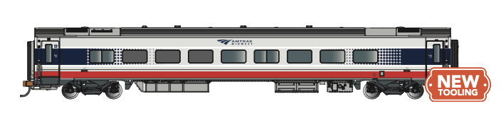Bachmann 74528 HO Scale Siemens Venture Passenger Cafe Car Amtrak Midwest 4302