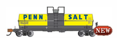 Bachmann 75852 N Scale Small Dome Chemical Tank Car Penn Salt TELX 237
