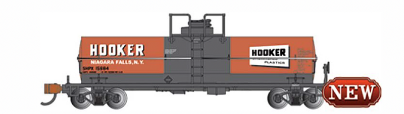 Bachmann 75853 N Scale Large Dome Chemical Tank Car Hooker SHPX 15684