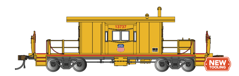 Bachmann 76454 N Scale Transfer Caboose Union Pacific UP 13737